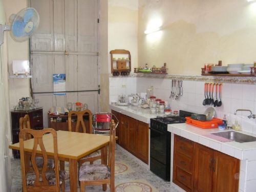 'KITCHEN' is what you can see in this casa particular picture. Casas particulares are an alternative to hotels in Cuba. Check our website cuba-particular.com often for new casas.