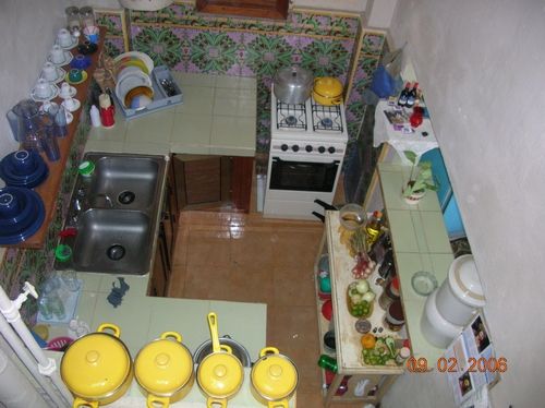 'Cocina' is what you can see in this casa particular picture. Casas particulares are an alternative to hotels in Cuba. Check our website cuba-particular.com often for new casas.