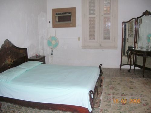 'bedroom' is what you can see in this casa particular picture. Casas particulares are an alternative to hotels in Cuba. Check our website cuba-particular.com often for new casas.