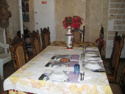 'dining' is what you can see in this casa particular picture. Casas particulares are an alternative to hotels in Cuba. Check our website cuba-particular.com often for new casas.