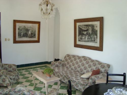 'LIVING ROOM2' is what you can see in this casa particular picture. Casas particulares are an alternative to hotels in Cuba. Check our website cuba-particular.com often for new casas.
