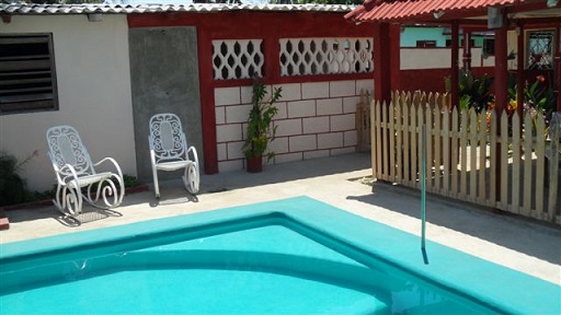 'Swimming pool' is what you can see in this casa particular picture. Casas particulares are an alternative to hotels in Cuba. Check our website cuba-particular.com often for new casas.
