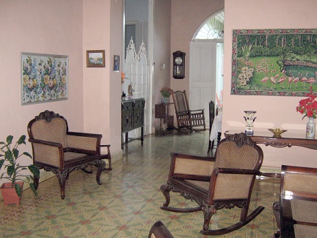 'Living room' Casas particulares are an alternative to hotels in Cuba. Check our website cubaparticular.com often for new casas.