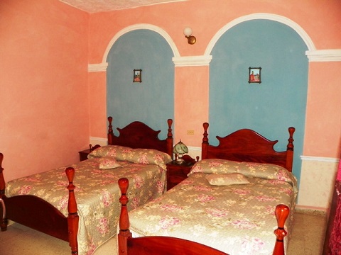 'Bedroom 1' is what you can see in this casa particular picture. Casas particulares are an alternative to hotels in Cuba. Check our website cuba-particular.com often for new casas.